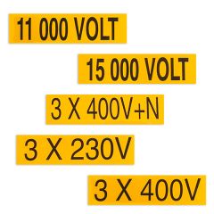 Autocollants d'indication de tension en vynile souple