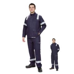 Veste, pantalon ou combinaison Arc Flash ATPV 12 cal/cm² Classe 1 avec bandes rétro-réfléchissantes