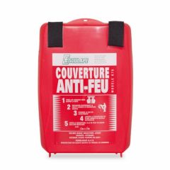 Couverture anti-feu 120x120cm + coffret